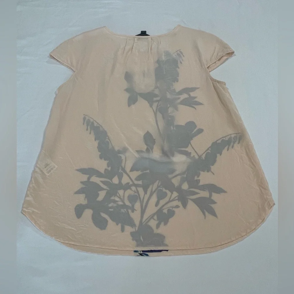 J.Crew | 100% Silk Floral Top | 8